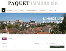 Tablet Screenshot of paquet-immobilier.fr